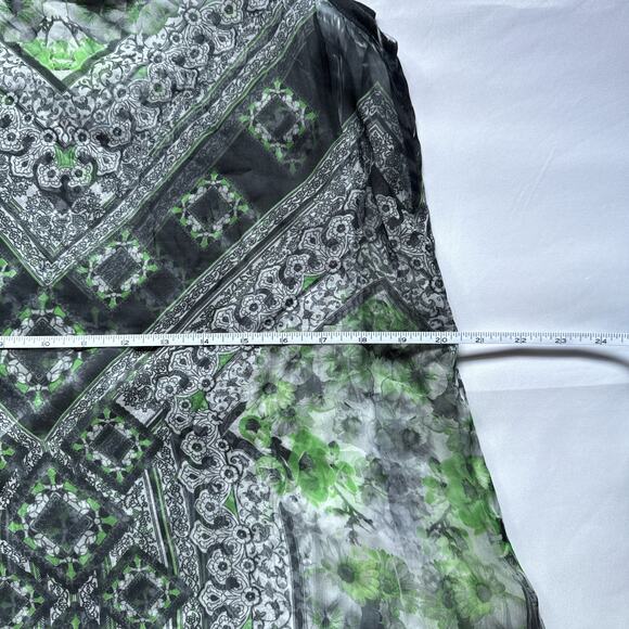 Energie Sheer Boho Tunic Tank Top Small Crochet Back Y2K Festival - Picture 8 of 13